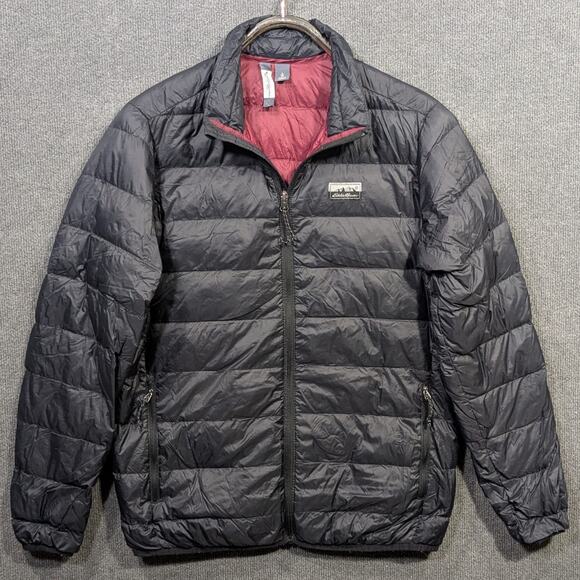 Eddie Bauer Down Jacket Men Small Puffer Quilted Coat Lightweight Full Zip - Picture 1 of 10